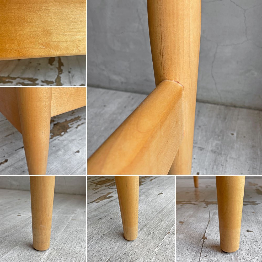 宮崎椅子製作所 ペーパーナイフソファ Paper Knife Sofa 3P 3人掛け W168cm ブナ無垢材 ファブリック Bランク ベージュ カイ・クリスチャンセン 定価：￥379,280- ♪