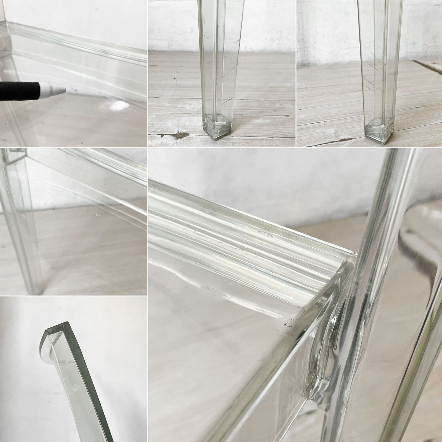 カルテル Kartell ラ マリー La Marie ダイニングチェア スタッキングチェア クリスタル ポリカーボネート フィリップ・スタルク Philippe Starck イタリア B ★