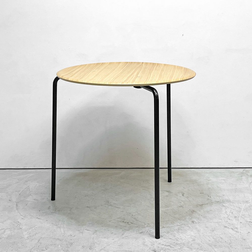 エンゲルブレヒト Engelbrechts ケヴィ KEVI 2010 ダイニングテーブル オーク材 プライウッド カフェテーブル 70cm 未使用品 B ●