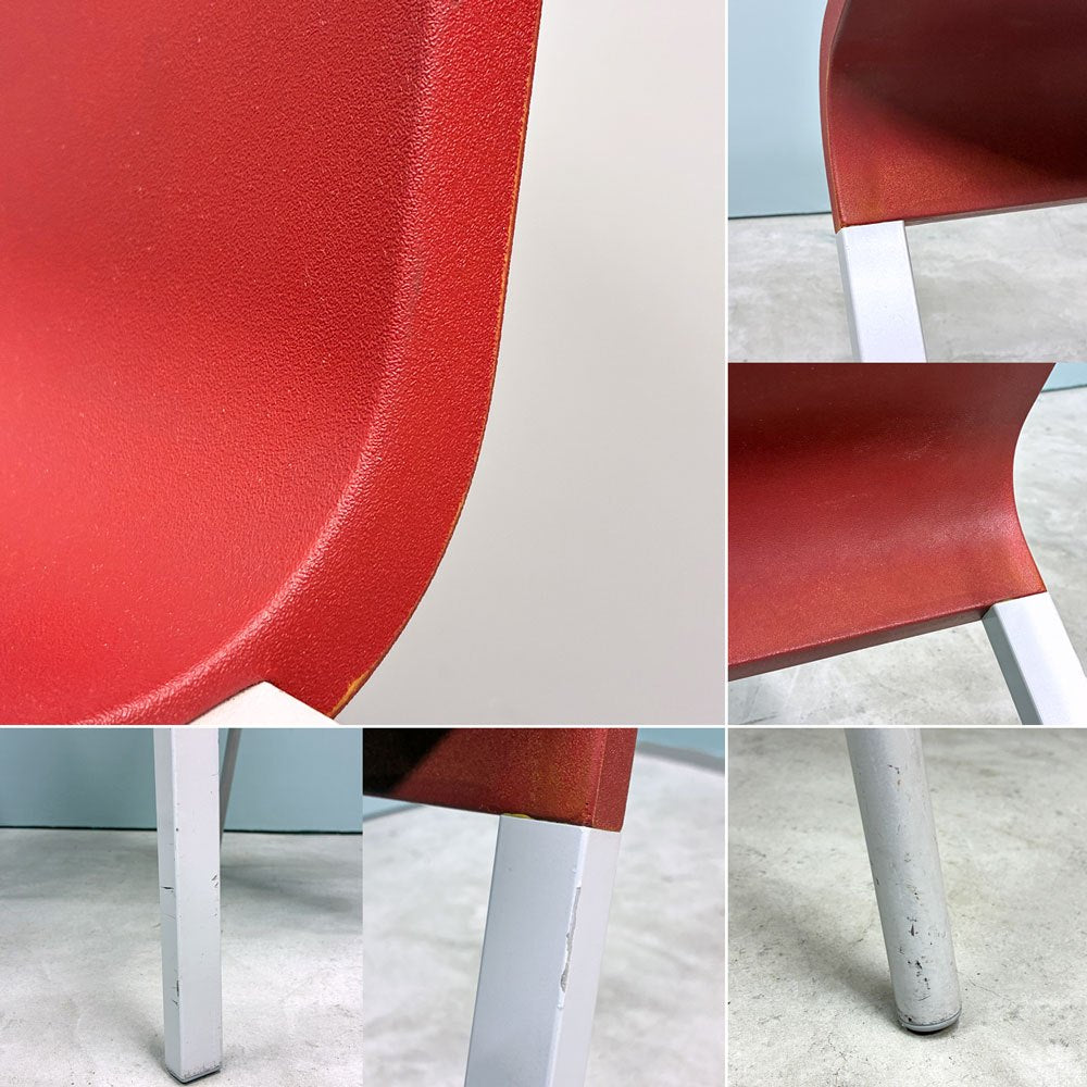 ヴィトラ vitra. ゼロスリー .03 ダイニングチェア スタッキングチェア マールテン・ヴァン・セーヴェレン Maarten Van Severen レッド A ◎