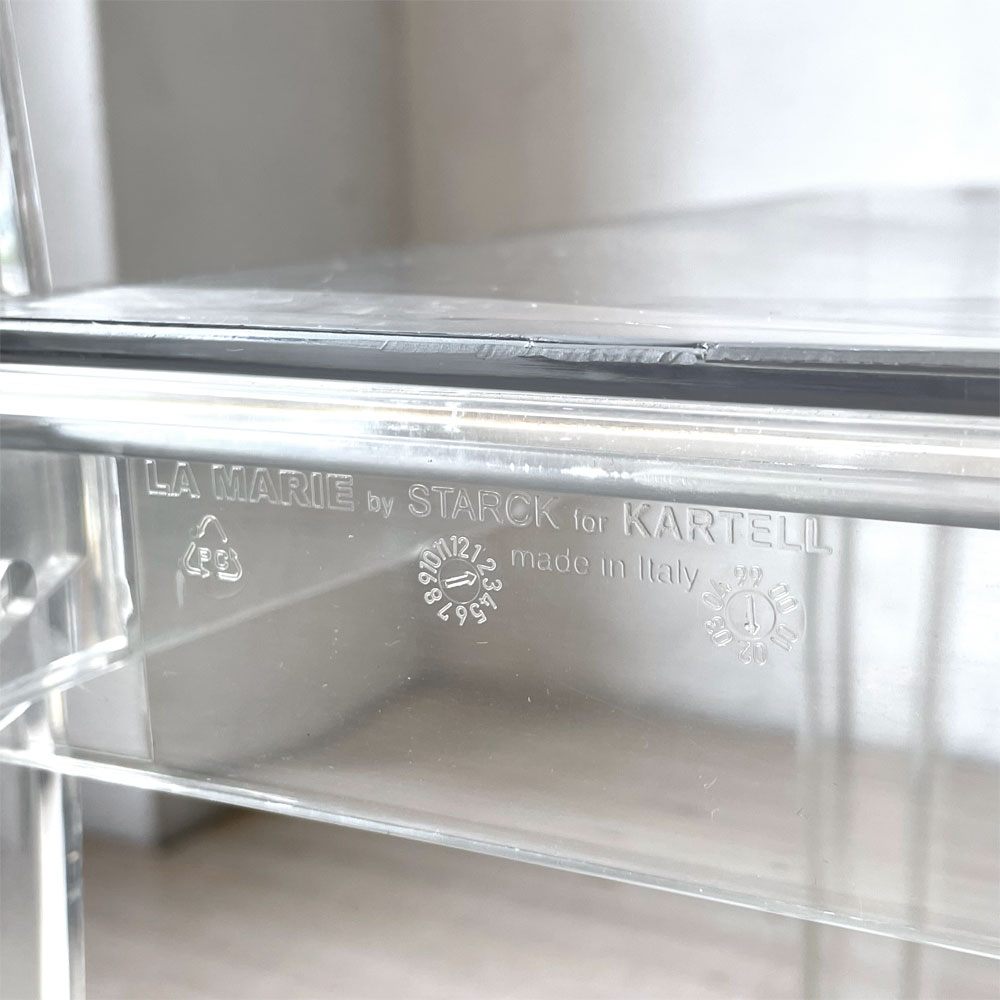 カルテル Kartell ラ マリー La Marie ダイニングチェア スタッキングチェア クリスタル ポリカーボネート フィリップ・スタルク Philippe Starck イタリア ★