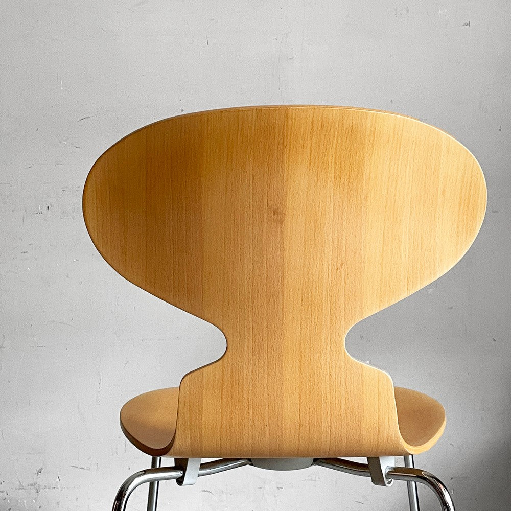 フリッツハンセン Fritz Hansen アントチェア 4本脚 ナチュラルビーチ ラッカー アルネ・ヤコブセン 北欧家具 ■