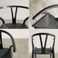カールハンセン＆サン Carl Hansen & Son CH24 Yチェア ビーチ材 ブラックラッカー×ブラックペーパーコード 日本仕様サイズ ハンス・J・ウェグナー デンマーク 北欧家具 B 〓