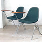 ハーマンミラー Herman Miller サイドシェルチェア セカンド 2nd ビンテージ アプホルスター スクールベース スタッキングベース 肘掛けテーブル付 イームズ ミッドセンチュリー H ★