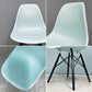 ハーマンミラー HermanMiller サイドシェルチェア ドゥエルレッグ DSW アクアスカイ × エボニー ポリプロピレン製 イームズ ミッドセンチュリー B ◎