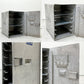 DELTA航空 ビンテージ ギャレーコンテナ ボックス Galley Box アルミ製 1ドア 6段 棚板付き 1960～70`s US Vintage B ●