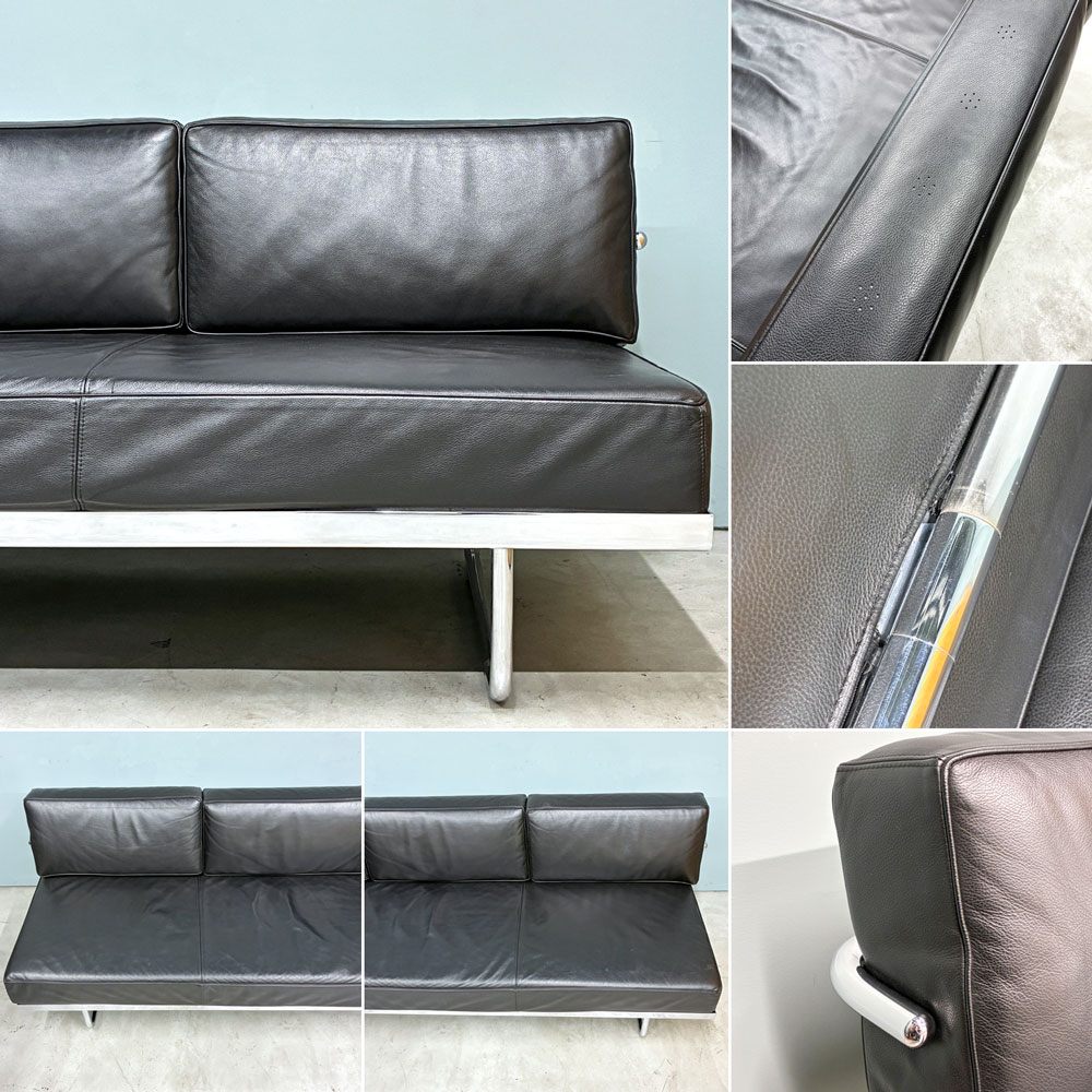 カッシーナ Cassina カナぺ アパルトマン ル・コルビュジエ ソファ 5 CANAPE, APPARTEMENT LE CORBUSIER LC5 デイベッドソファ 3Pソファ 本革 ル・コルビジェ ◎