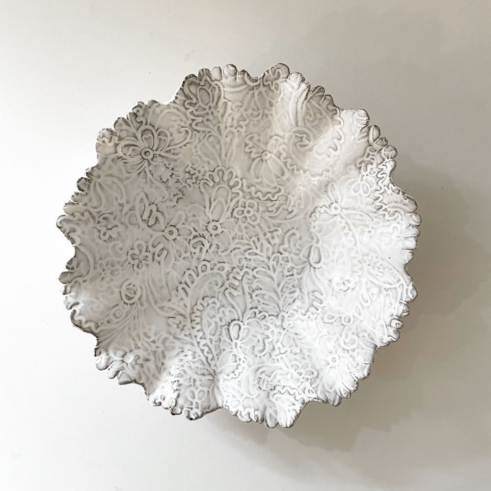 コレクションルギャール COLLECTION REGARDS レベッカ クープ皿 20cm JB AdeV, creations depuis 1993 フランス ◎