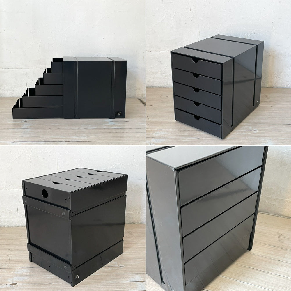 ユーエスエムハラー USM Haller モジュラーファニチャー USMイノス USM inos DRAWER SET ドロワーセット 5段 レターケース ★