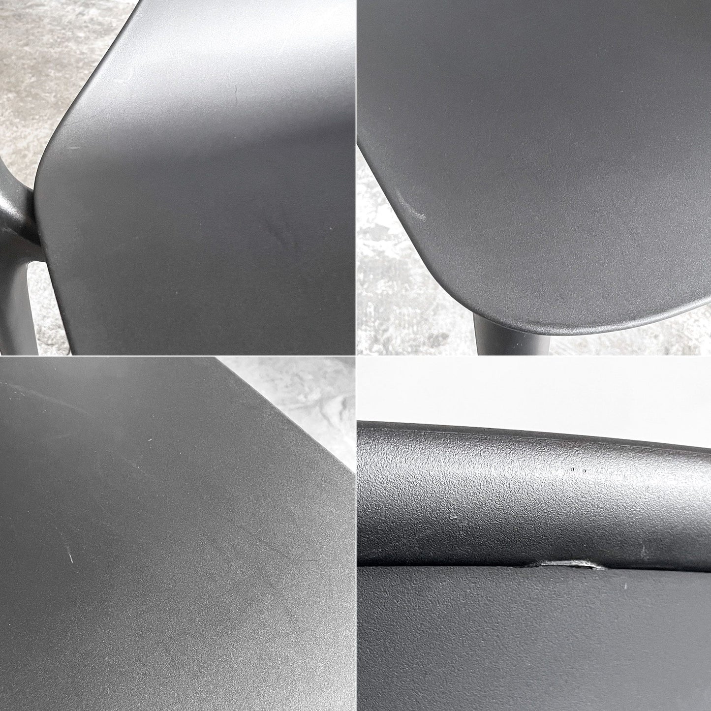 ヴィトラ Vitra ベルヴィルチェア Belleville Chair ダイニングチェア スタッキングチェア ディープブラック ロナン & エルワン・ブルレック C ■