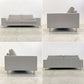 ボーコンセプト BoConcept I.D.V. 2.5シーター ソファ ファブリック ステンレスレッグ グレー系ファブリック 背座カバーリング仕様 W203cm + オットマン & 大小クッション 付属 ダニッシュモダン 北欧家具 〓