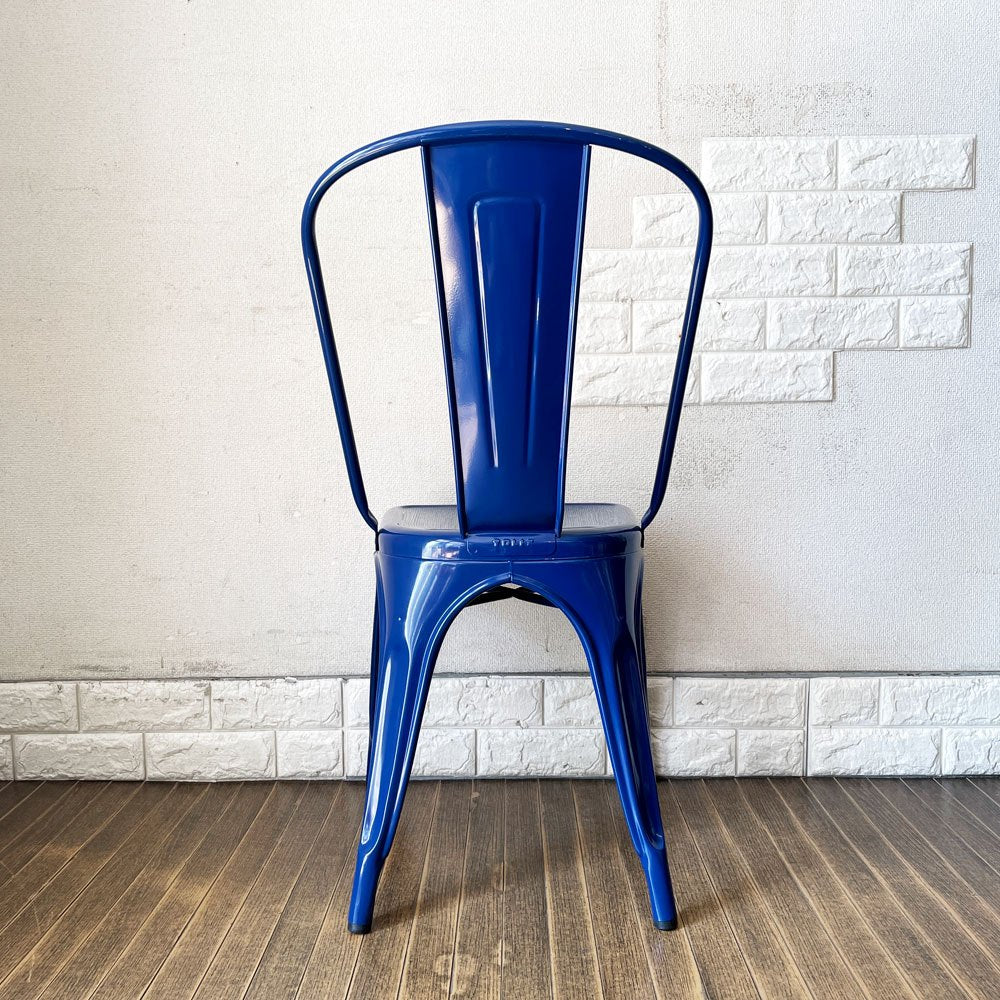 トリックス TOLIX エーチェア A-chair ダイニングチェア スタッキングチェア スチール製 ネイビー グザビエ・ポシャール フランス 定価￥99,000- 廃番カラー ◎