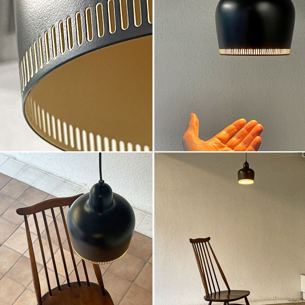 アルテック artek A330S ペンダントライト ゴールデンベル Golden Bell ブラック Φ17cm アルヴァ・アアルト モダン 北欧照明 定価￥80,300- ◇