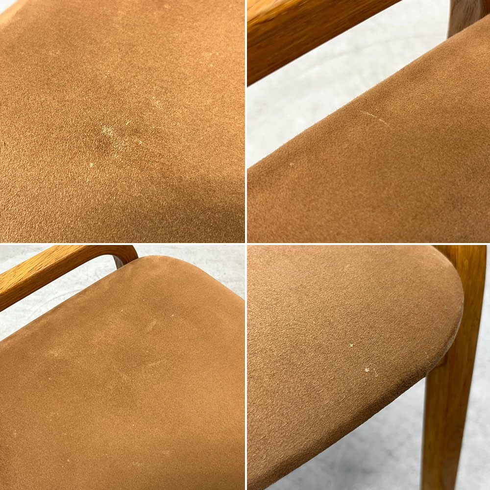 スウェデッセ SWEDESE ラミノスツール Lamino Stool オットマン イングヴェ・エクストロム Yngve Ekström ファブリック スウェード ベージュ 北欧 ●