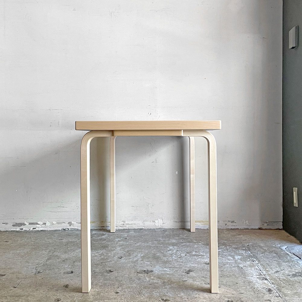 アルテック artek テーブル 80A TABLE 80A ダイニングテーブル デスク アルヴァ・アアルト ホワイトラミネート 北欧 フィンランド 定価￥172,000- ■