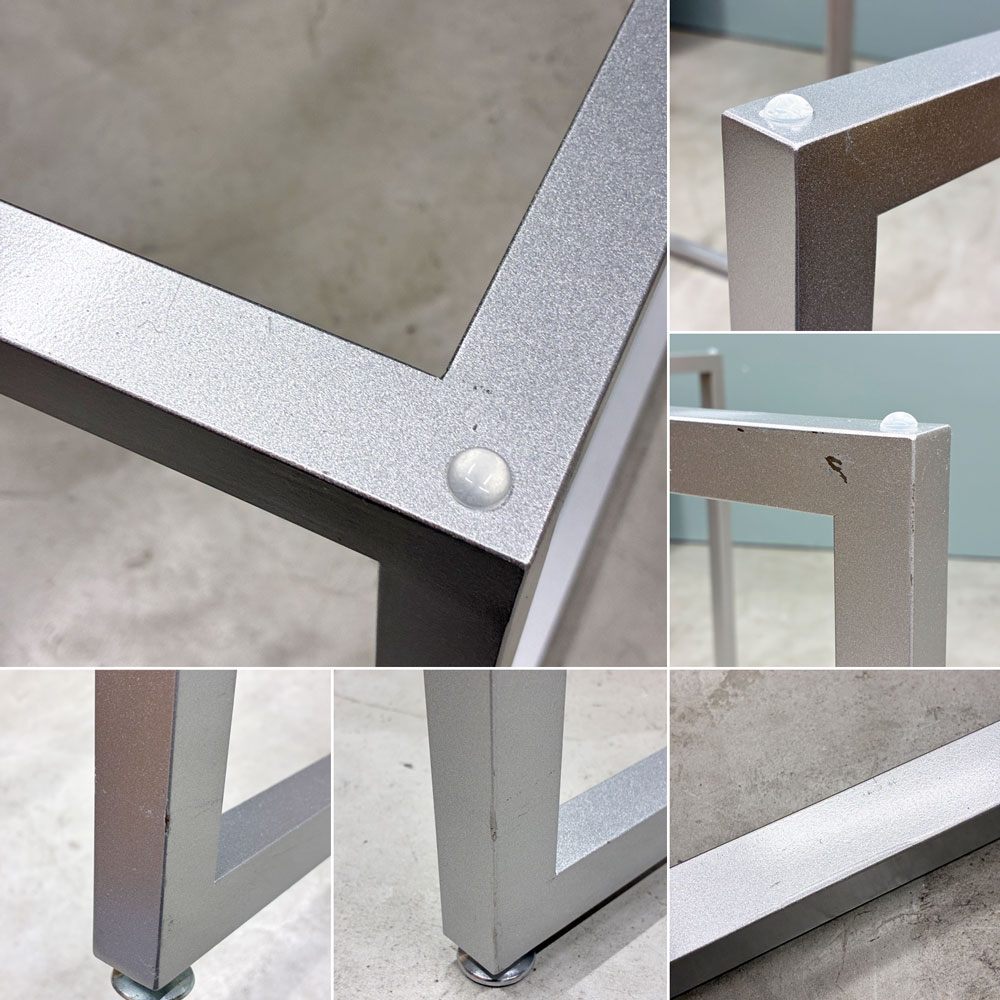 ビスレー BISLEY デスクプラン DESK PLAN Lフット ワーキングテーブル デスク オーク メラミン天板 スチール脚 W120cm イギリス ◎