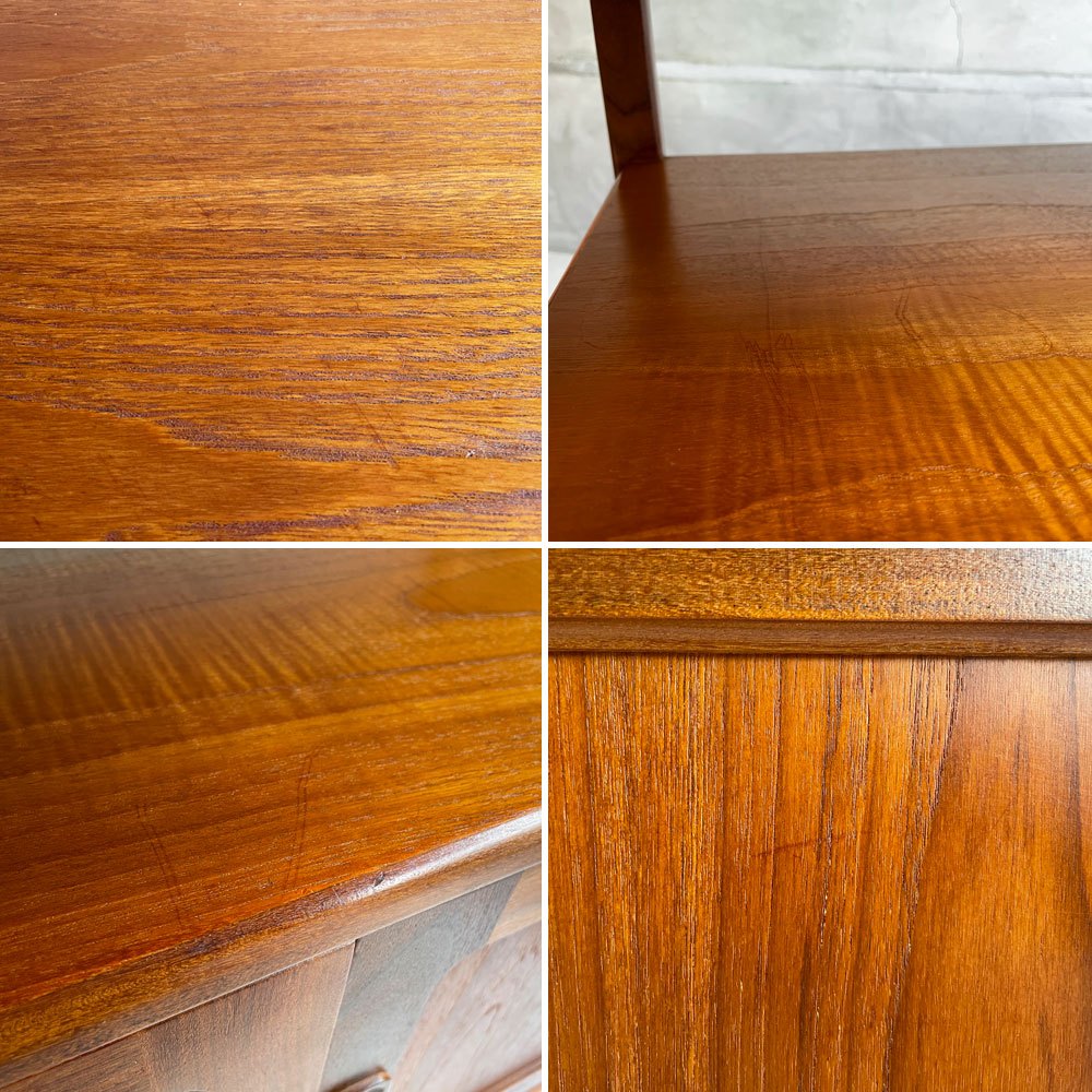 エベネゼルグーム Ebenezer Gomme ジープラン G-PLAN フレスコ Fresco ビュッフェトロリー キッチンカート ワゴン サイドテーブル スライド天板 チーク材 UKビンテージ 英国 希少 ♪