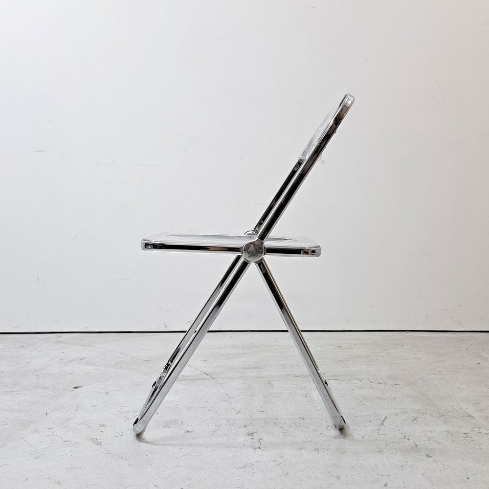 アノニマカステッリ ANONIMA CASTELLI プリアチェア PLIA チェア クリア クロームフレーム ジャンカルロ・ピレッティ イタリア ●