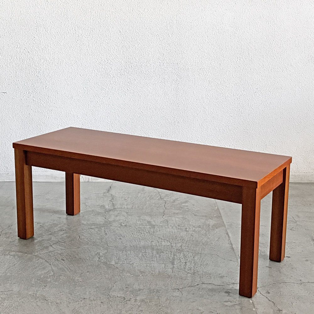 アクタス ACTUS アス ASU ダイニングベンチ チェリー材 板座 W110cm 北欧スタイル 廃番 〓