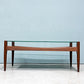 ハイクオリジナルファニチャー HIKE Original furniture ガラスソファテーブル Glass sofa table ウォールナット材 W100cm ◎