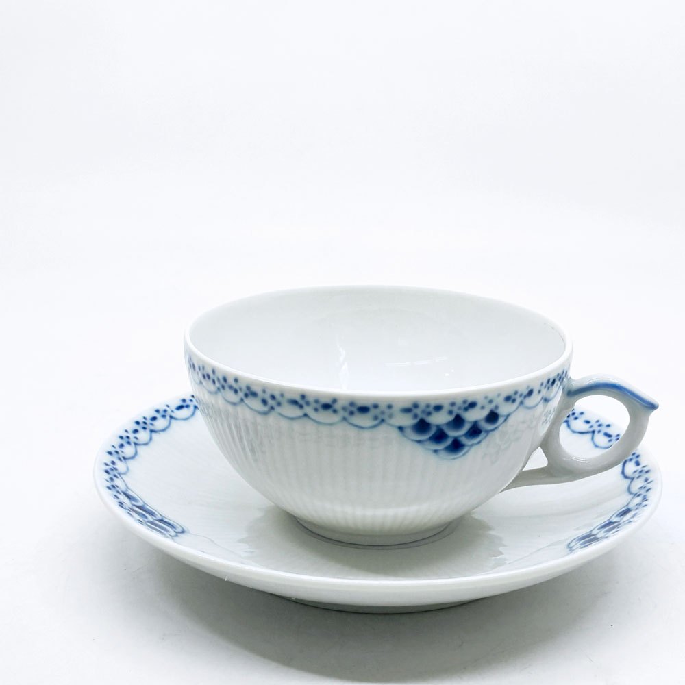 ロイヤルコペンハーゲン ROYAL COPENHAGEN プリンセス ティーカップ&ソーサー 220ml C&S デンマーク 北欧食器 C ●