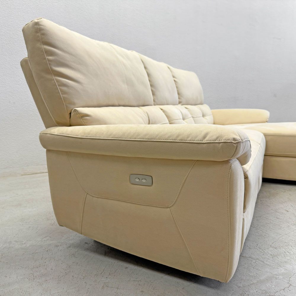 リラックスフォーム RELAX FORM ドラゴ DRAGO カウチソファ 電動リクライニング ソファ w240cm 展示美品 〓