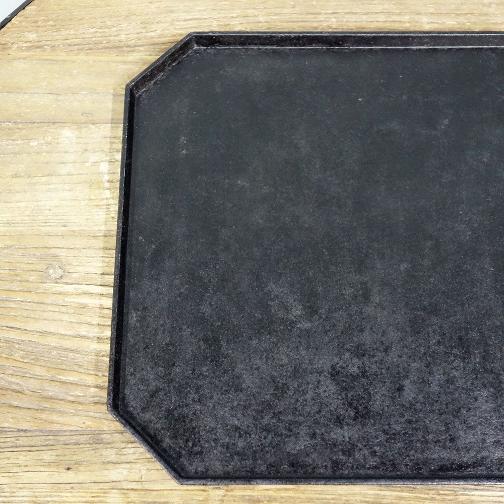 蝶野秀紀 和紙貼八角盆 漆器 31cm スクエアトレイ 現代作家 Ｂ ◎