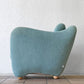 イデー IDEE ミニミラーアームチェア MINI MILLER ARM CHAIR パーソナルチェア シングルソファ ファブリック ブルーグレー ◇