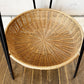 イデー IDEE ワラビー WALLABY SIDE TABLE サイドテーブル ラタン×スチール ブラック H60cm ナチュラルモダン 廃番サイズ ◎