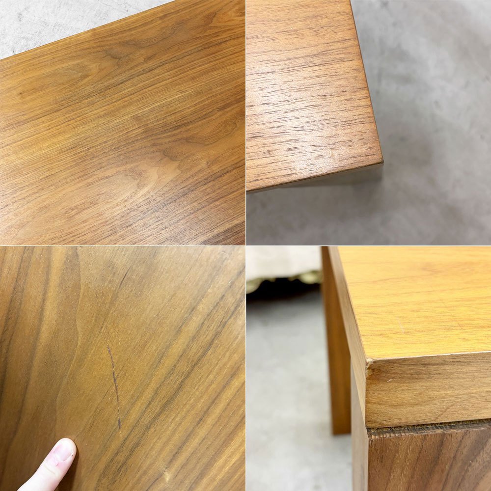 藤栄 FUJIEI ボルドー3 BORDEAUX ダイニングテーブル ウォールナット W160cm シンプルデザイン 参考価格￥134,200- ●