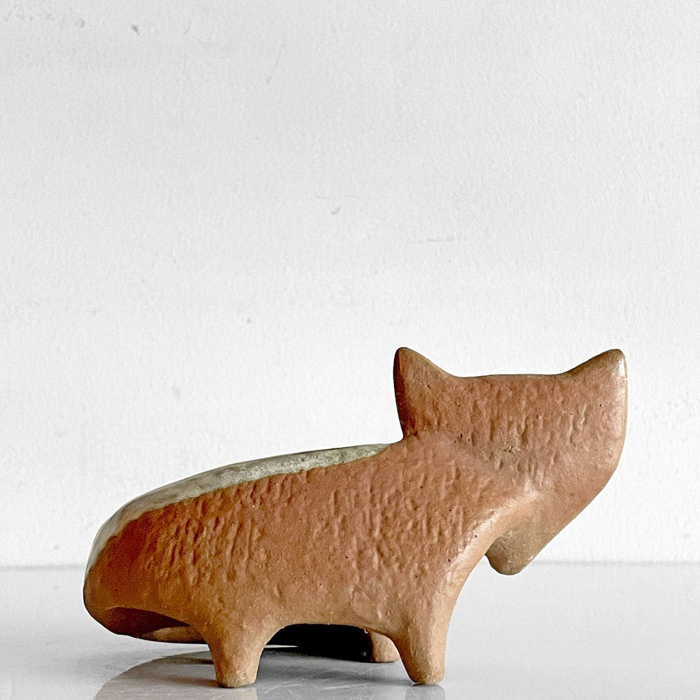 グスタフスベリ GUSTAVSBERG 小さな動物園 Lilla zoo きつね Fox フィギュリン 置物 リサラーソン ビンテージ 北欧雑貨 ■