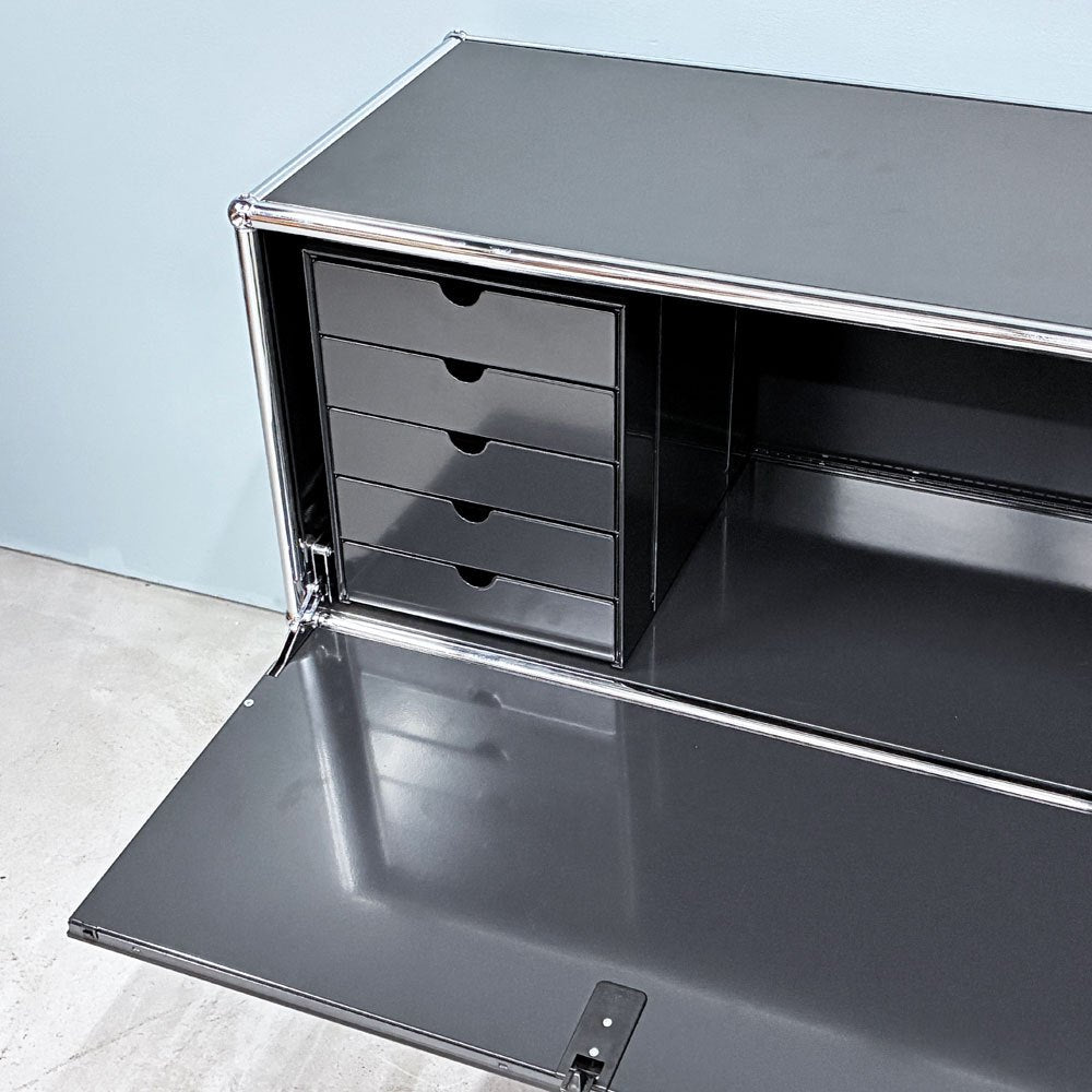 ユーエスエムハラー USM Haller USMハラー ユーエスエム イノス USM inos DRAWER SET ドロワーセット 5段 レターケース ブラック系カラー ◎