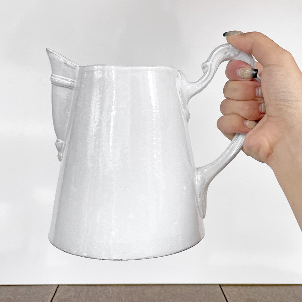 アスティエ・ド・ヴィラット ASTIER de VILLATTE ルイス Louis XV ピッチャー H17cm 陶器 フランス ■