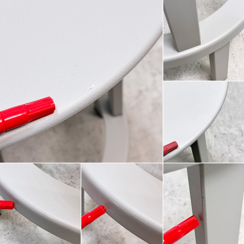 ヘイ HAY リボルバー バースツール ロー REVOLVER BAR STOOL LOW H65cm スカイグレー 回転式座面 レオン・ランズメイヤー デンマーク 定価¥51,700- A ●