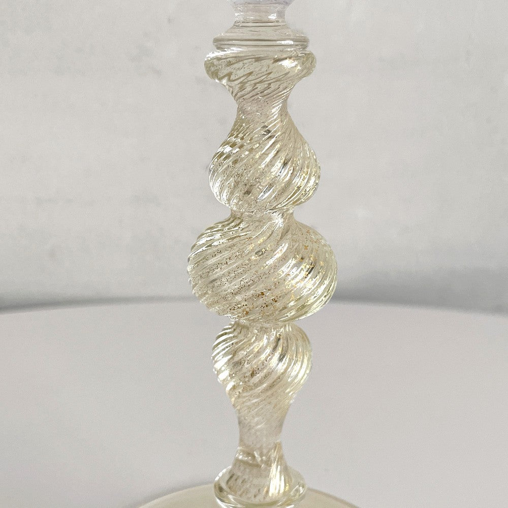 ベネチアンガラス Venetian glass ゴブレット ワイングラス 金彩 ムラーノ イタリア ■