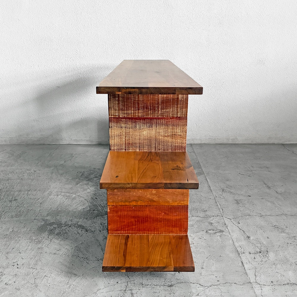 ビーナ bina ジンジャー GINGER コンソール テーブル CONSOLE TABLE 古材×ウォールナット無垢材 オープンシェルフ 間仕切り 廃番 〓