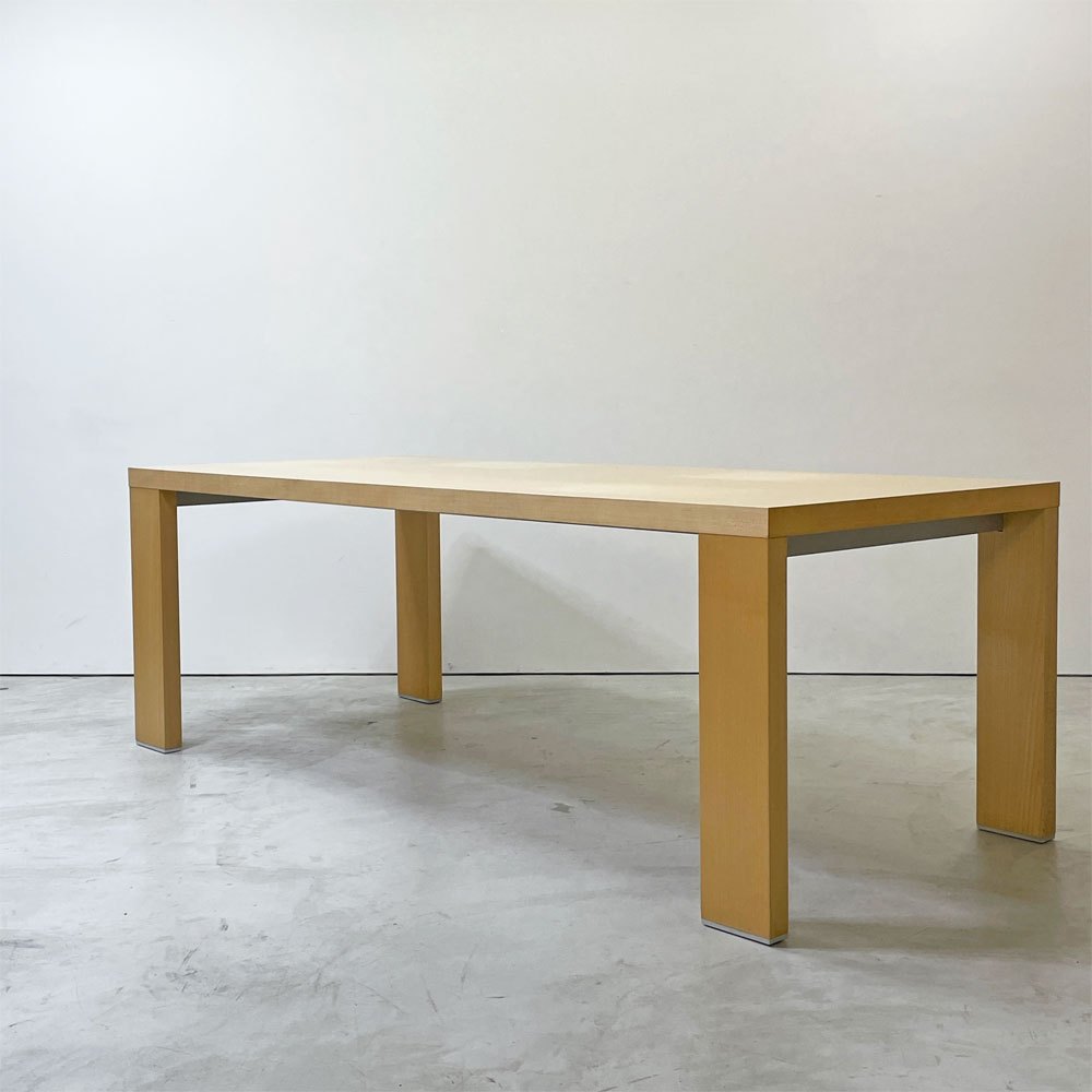 カッシーナ Cassina 363 M.I.R ミール ダイニングテーブル メープル材 ハンス・ウェッツスタイン Hannes Wettstein ナチュラルモダン W210cm  ●