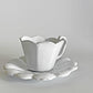アスティエ・ド・ヴィラット Astier de Villatte マーガレット Marguerite チョコレートカップ＆ソーサー C&S 陶器 フランス 合計定価￥47,960- ■