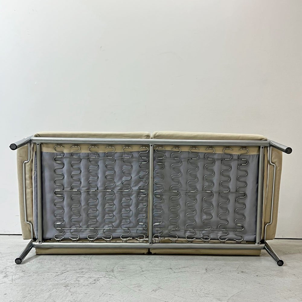 イノベーター innovator パルピット pulpit 2シーター ソファ ラブソファ スチールパイプ ファブリック アイボリー スウェーデン 北欧家具 ●