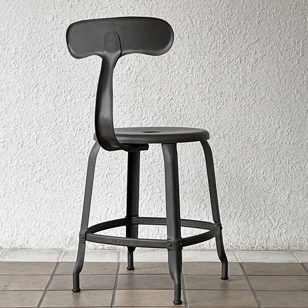 フェールトラヴァイユ FER TRAVAIL ニコルチェア NICOLLE Chair SH45cm ダイニングチェア スチール マットクリア仕上げ 別注モデル インダストリアル フランス ◇