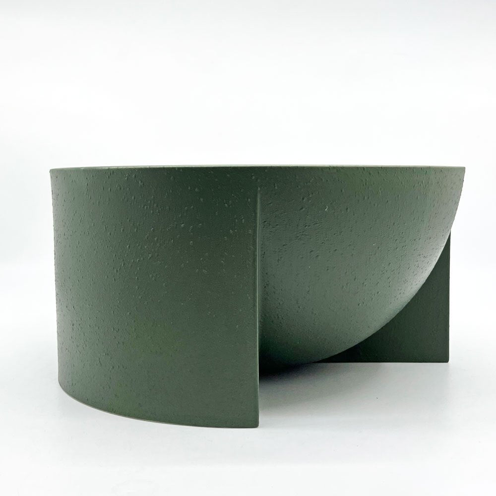 イッタラ iittala クル Kuru セラミックボウル フラワーポット 小物入れ Φ24cm モスグリーン フィリップ・マルイン フィンランド 北欧雑貨 ●