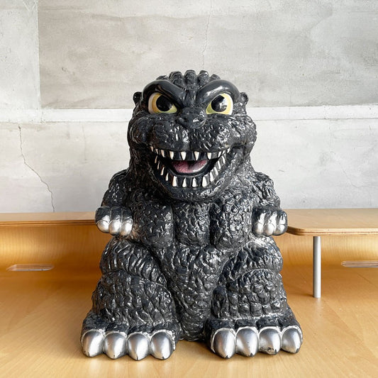 ゴジラ GODZILLA でっかい貯金箱 ソフビ貯金箱 1994年製 東宝 ユタカ 特撮 ♪