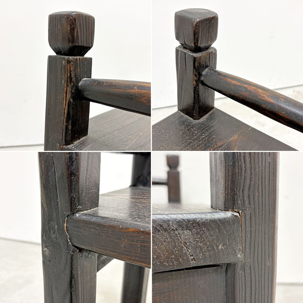 イーストウィンド EAST WIND ミニシェルフ プランター台 花台 木製 アジアン家具 ダークブラウン ●