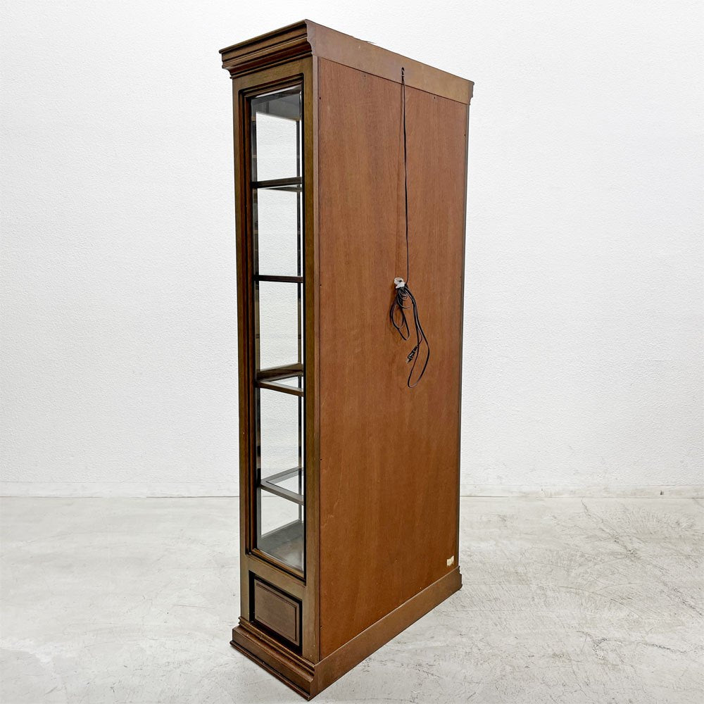 マルニ木工 maruni 地中海ロイヤル キュリオケース 飾り棚 ガラスキャビネット ディスプレイ 照明付き クラシカルデザイン 〓