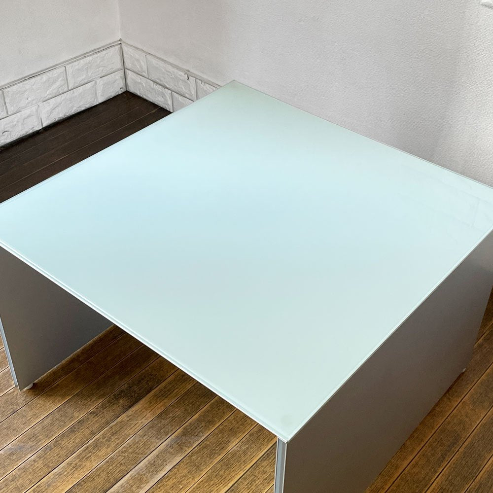 カッシーナイクスシー Cassina ixc. エアーフレーム AIR FRAME 30021 サイドローテーブル コーヒーテーブル ガラス天板付き デヴィッド・チッパーフィールド インターデコール 廃盤 ◎