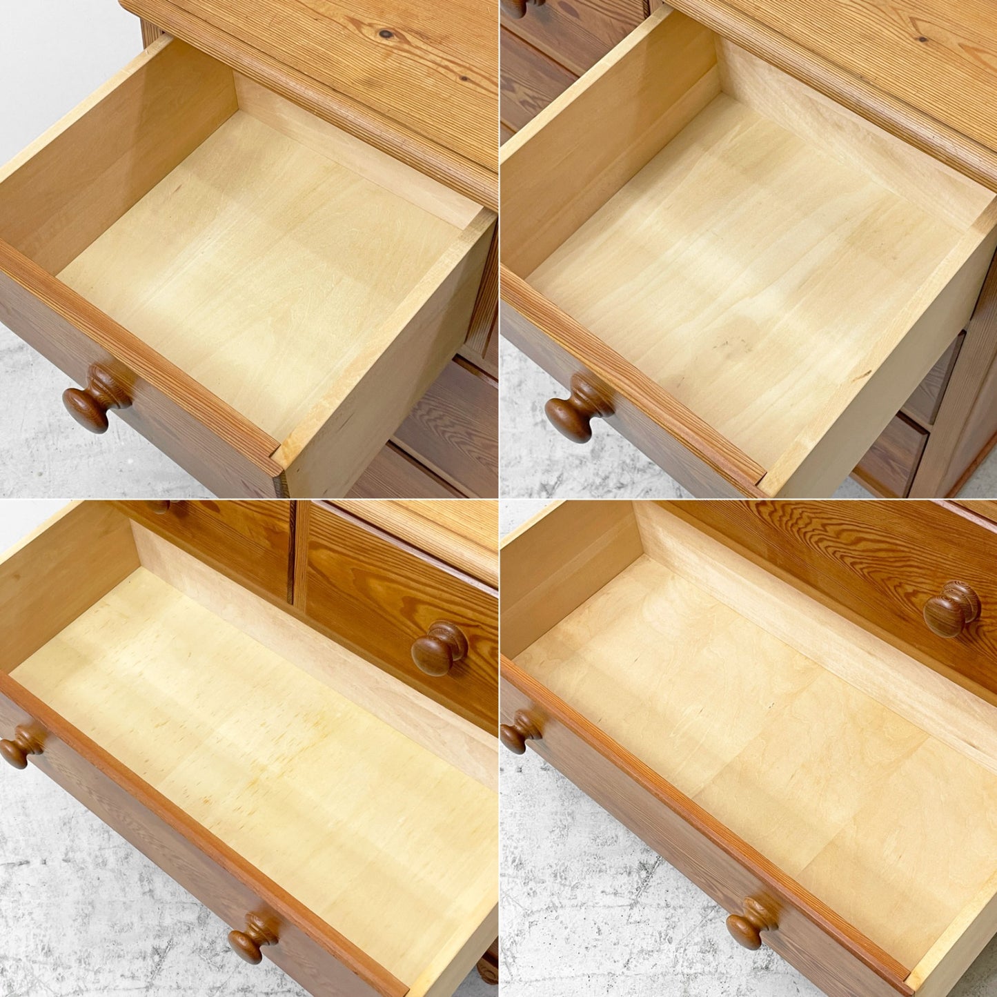 サザビー Sazaby パイン材 4ドロワーズ チェスト W90cm ナチュラルデザイン  ●