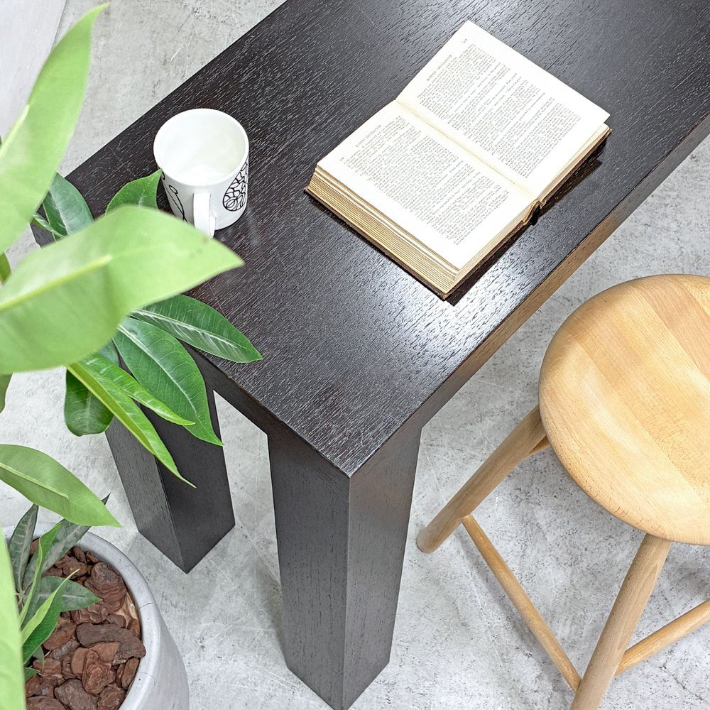 カッシーナ・イクスシー Cassina ixc. カトリーヌ・メミ CATHERINE MEMMI マンハッタン MANHATTAN コンソールテーブル デスク W150cm オーク材 ウェンゲ色 参考価格 235,440円 ●