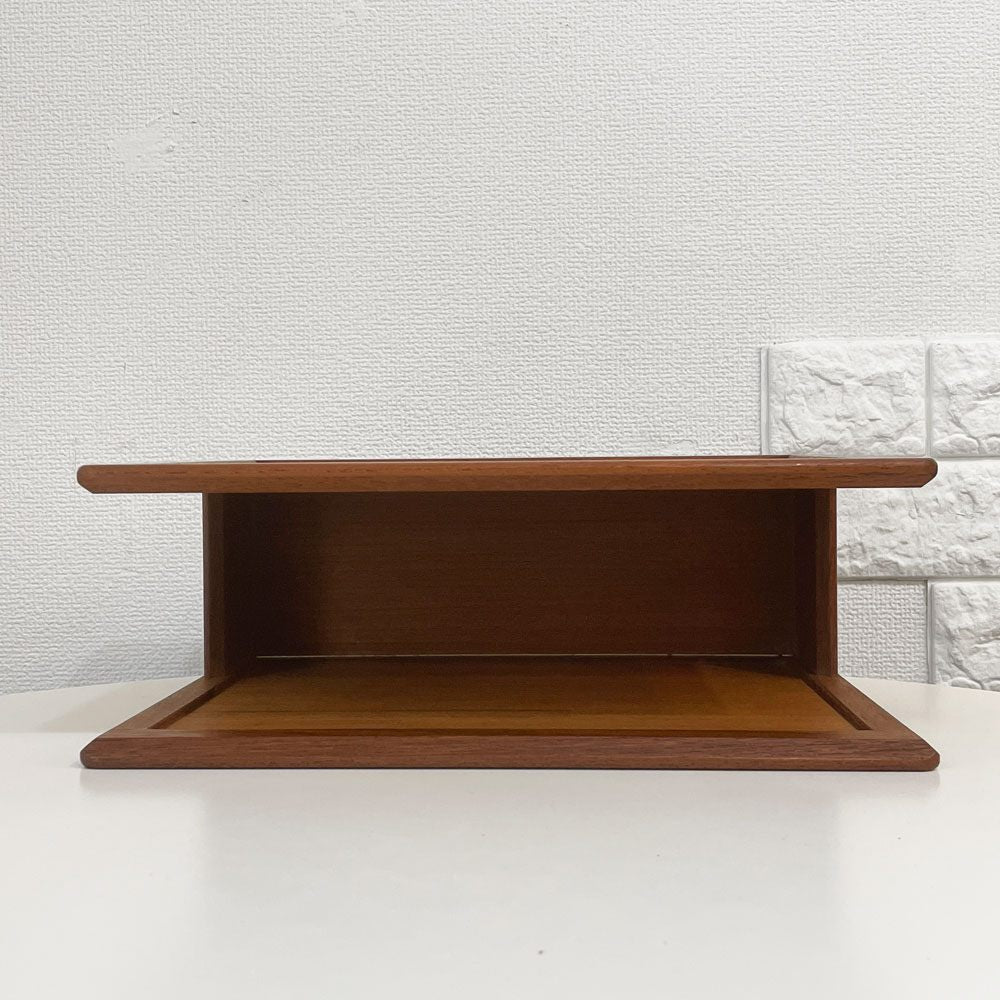 ジャパンビンテージ Japan Vintage チーク材 ファイルラック ミニマガジンラック レトロ ◎