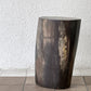 オーク ペトリファイド ウッド OAK Petrified Wood 珪化木 スツール H43cm サイドテーブル オブジェ ウッドストーン 鉱石 定価32万円 ◇