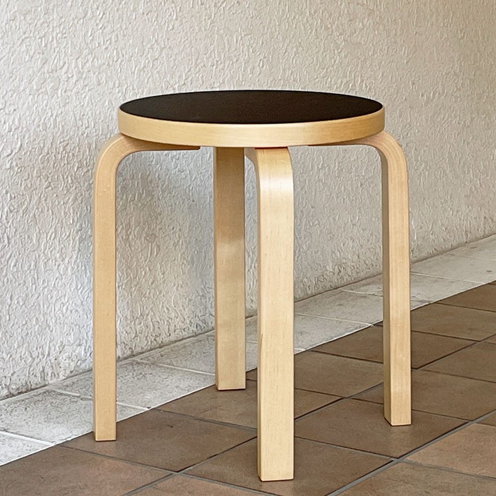 アルテック artek スツール Stool E60 4本脚 リノリウム チャコール 15 スコープ別注カラー 北欧家具 フィンランド ◇